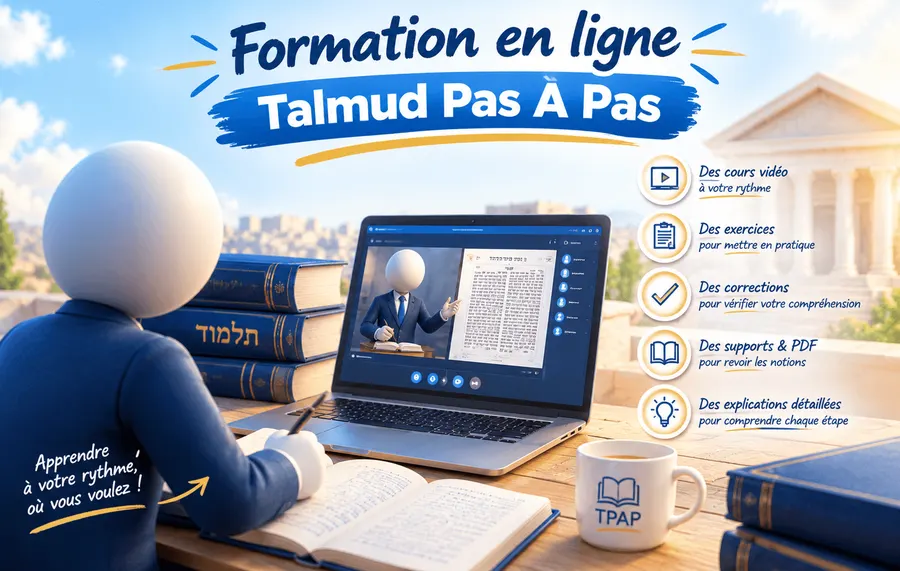 Formation en ligne Talmud Pas à Pas